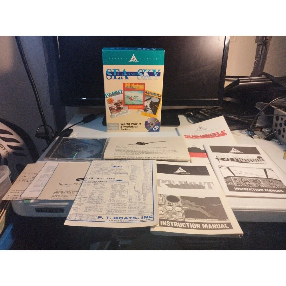 Sea and Sky Game Collection For Apple Mac - Digital Illusions 1994 - CIB